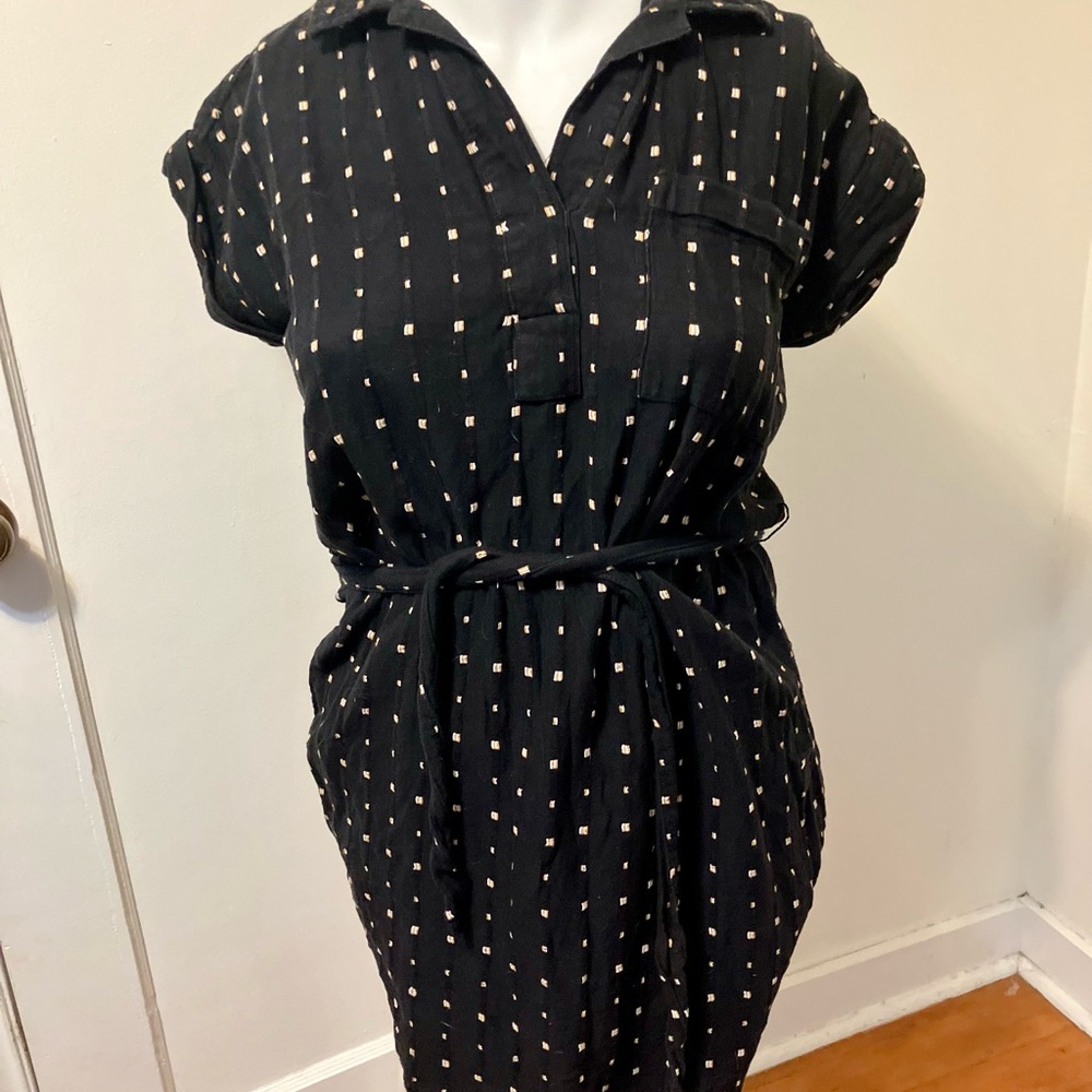 Joe Fresh Black Dress with White Dots